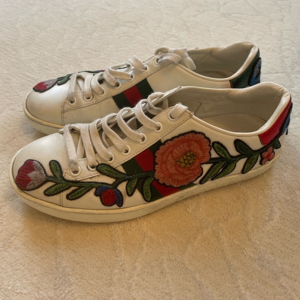 GUCCI ACE FLORAL SNEAKERS / TRAINERS